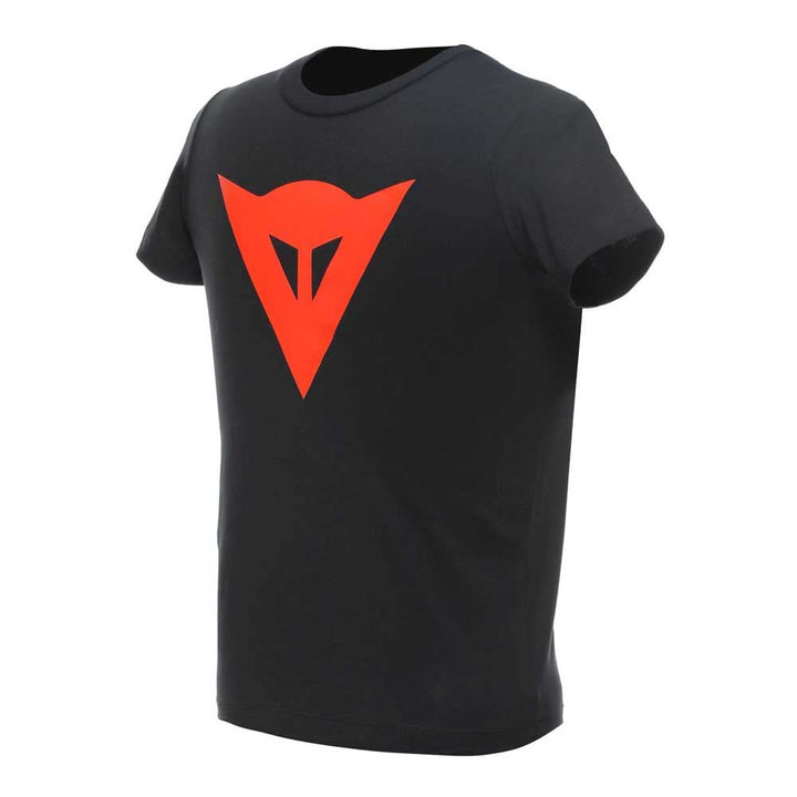 Dainese Unisex Kinder Shirt, 50 Schwarz/Fluo Rot