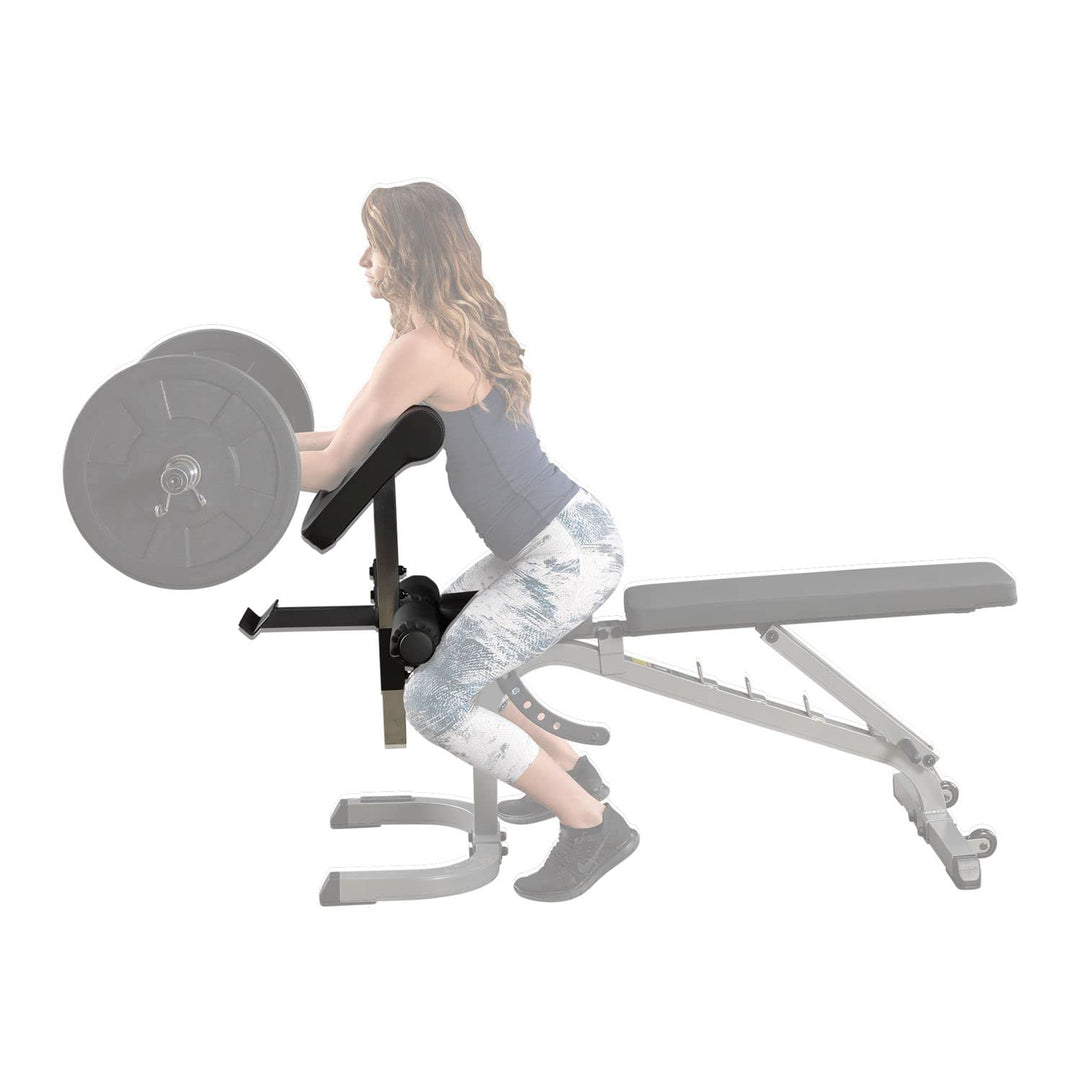 Body-Solid GPCA-1 Curlpult-Aufsatz mit Ablage | Scott-Bank | Zubehör Hantelbank GFID-31, GFID-71, GF