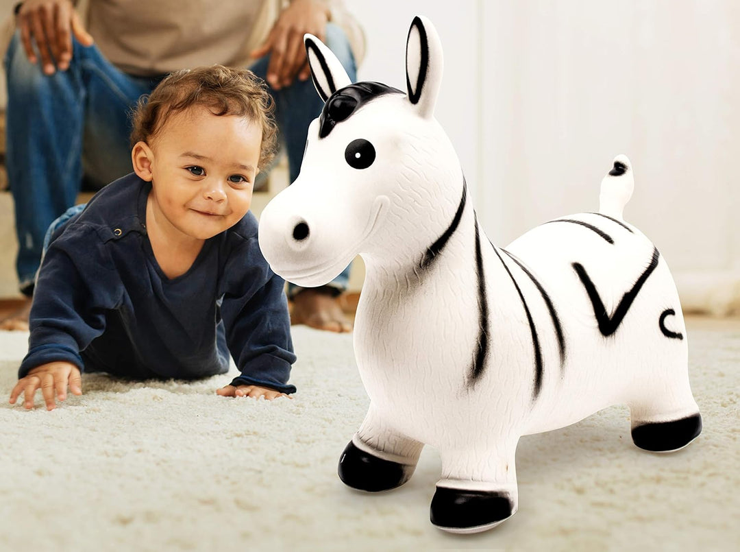 small foot Hüpftier "Zebra" für drinnen und draussen, aus robustem Kunststoff und nur 1,38 kg schwer