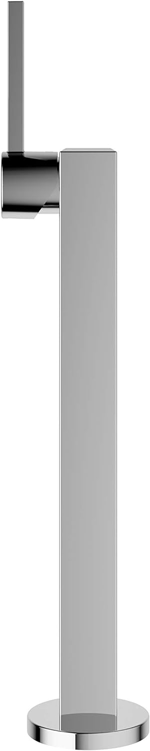 KEUCO Waschtisch-Armatur chrom für Waschbecken im Bad, Höhe 35,6cm, Einlochmontage, Design-Wasserhah