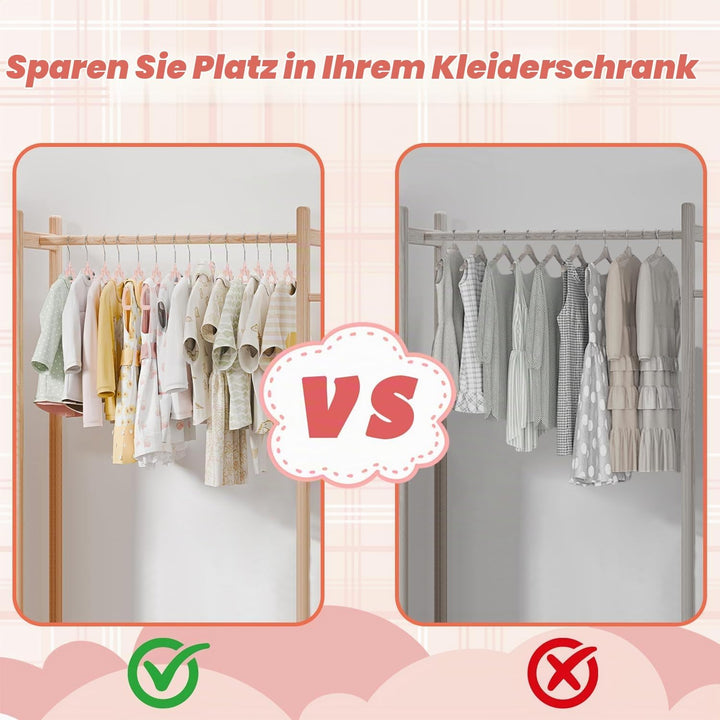 ManGotree Baby-Samtbügel, rutschfeste Filz-Kinderkleiderbügel, 32 cm Niedliche Kronenbügel für den K