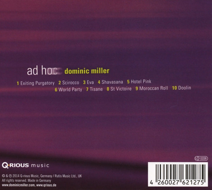 Ad Hoc, Audio-CD