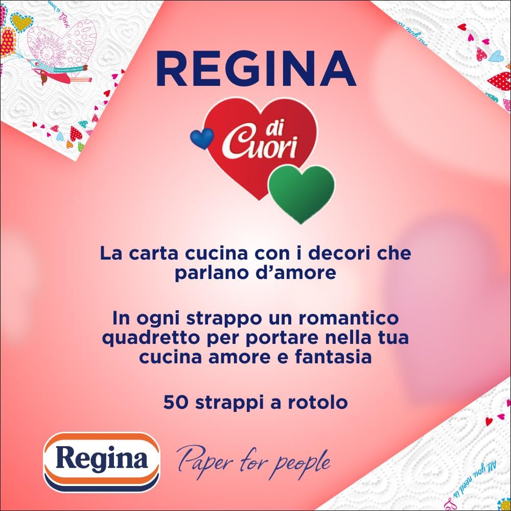 Regina von Herzen Papier Küche, 18 Rollen