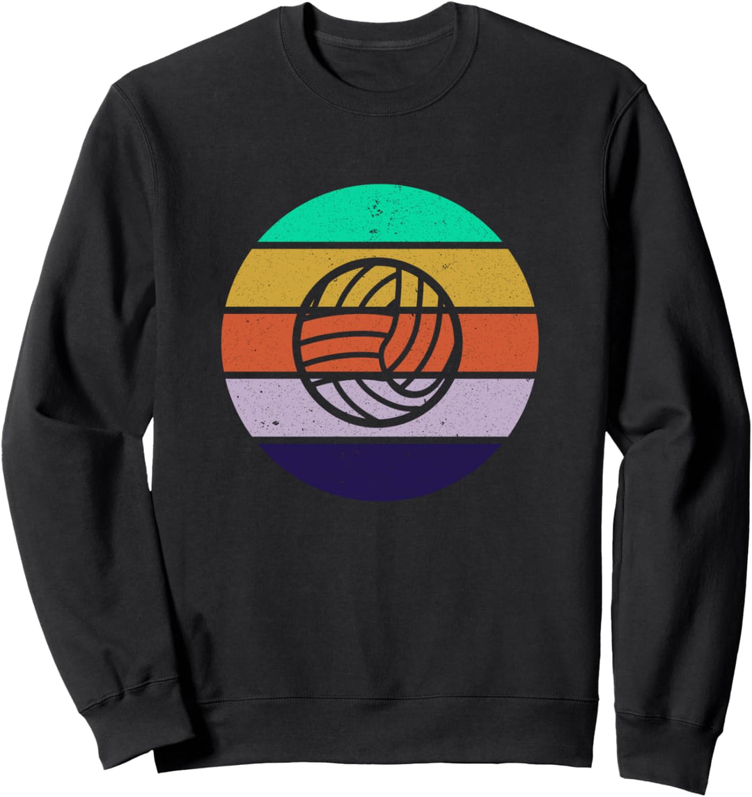 Volleyball Vintage Outfit Herren Damen Retro Volleyball Spieler Sweatshirt