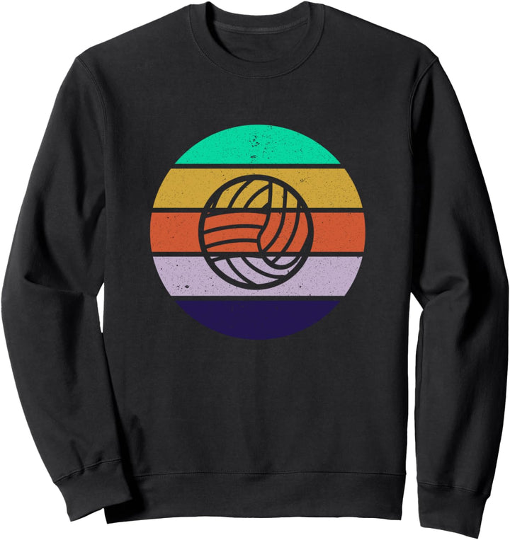 Volleyball Vintage Outfit Herren Damen Retro Volleyball Spieler Sweatshirt