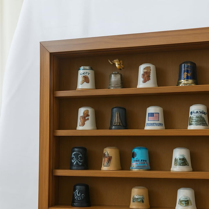 Vitrine Miniatur-Kollektionen, Eichenlack, Masse (B/T/T): 30 x 5 x 48 cm. 30*5*48 cms, 30*5*48 cms