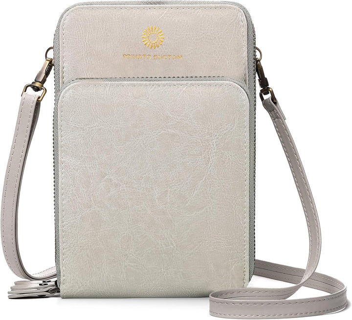 SENDEFN Handytasche zum Umhängen - Handy Umhängetasche Damen Handytasche Leder Handytasche mit Geldb