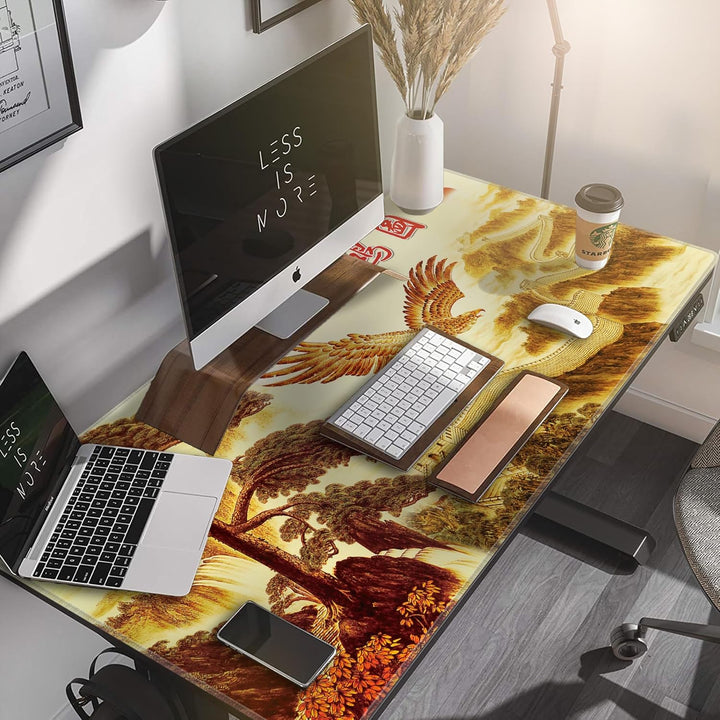 LL-COEUR Grosse Gaming Laptop Mauspad PC Tastatur Mausmatte XXL Schreibtischunterlage Büro Desk Pad