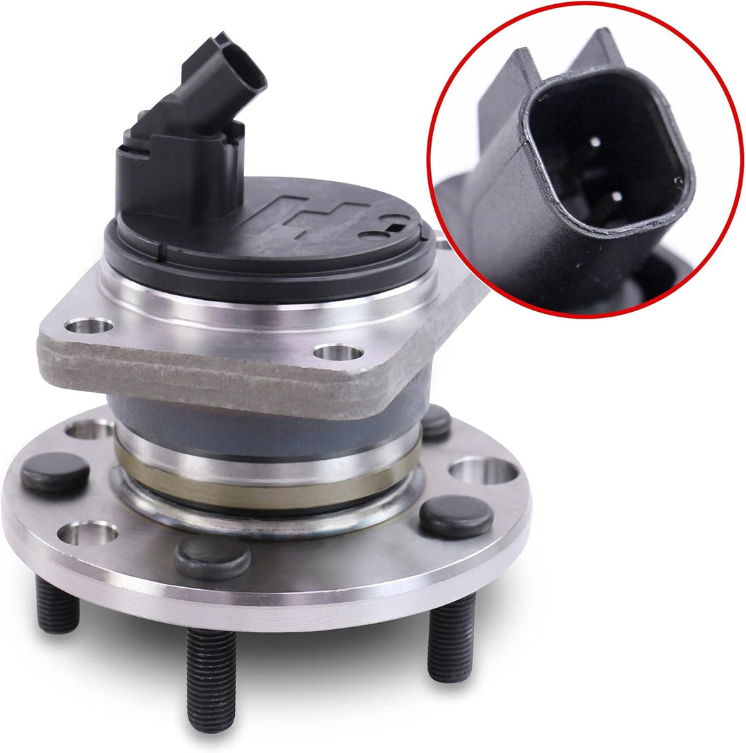 febi bilstein 19983 Radlagersatz mit Radnabe, ABS-Sensor und Befestigungsschrauben , 1 Stück