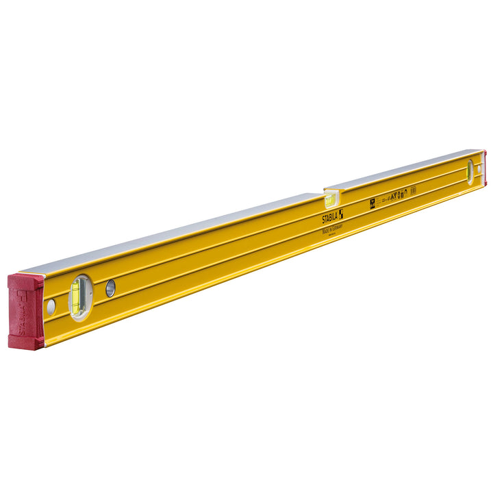 STABILA Magnet-Wasserwaage Type 96-2 M, 122 cm, extrasteifes Alu-Profil, extrastarke Seltenerd-Magne