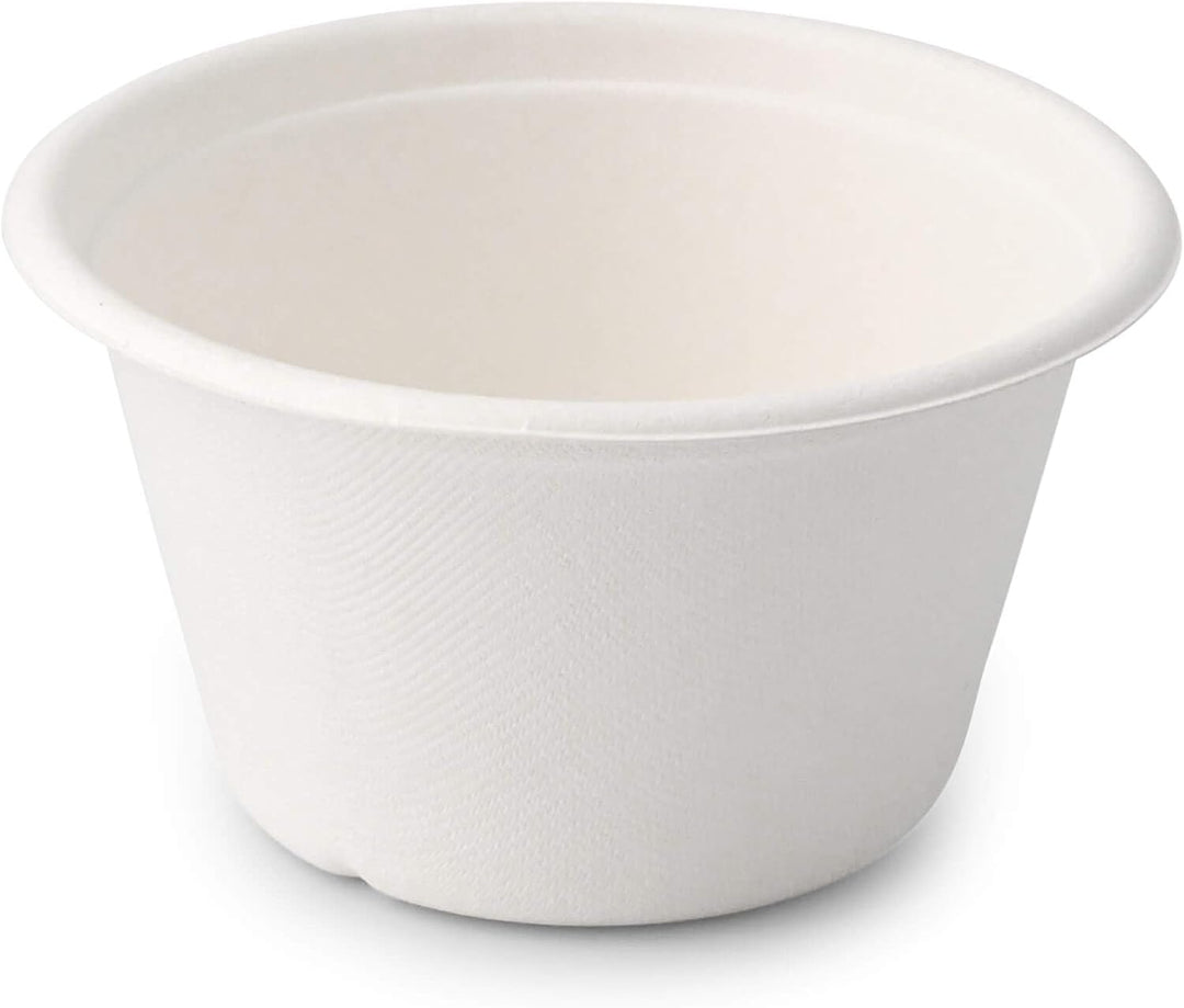 BIOZOYG Umweltfreundliche Suppenbecher aus Zuckerrohr I 50 Stück 375ml Einwegbecher Einmalbecher Weg