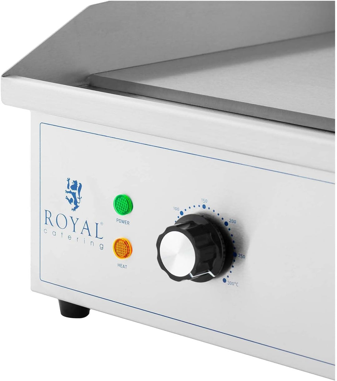 Royal Catering Gastro Grillplatte elektrisch 4400 W 50-300 °C 727 x 420 mm glatte + geriffelte Grill