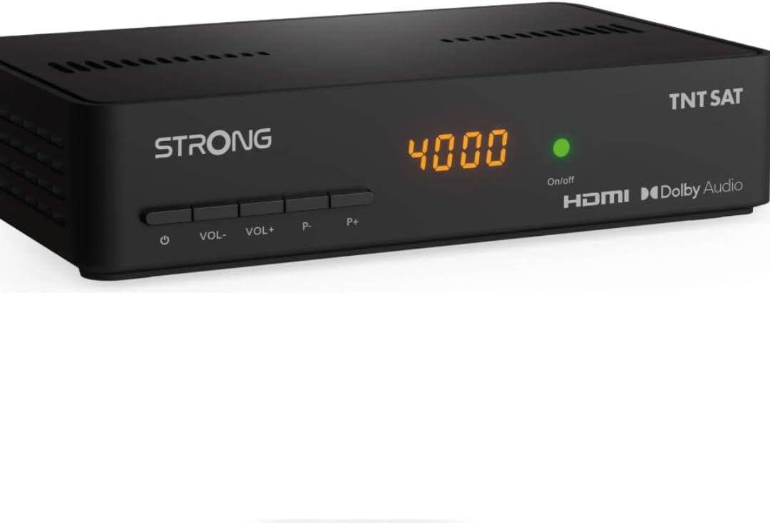 STRONG - Satelliten-DVB-T-Decoder mit TNTSAT-Karte – SRT7408 – HD-Auflösung – Direktverzögerung – US
