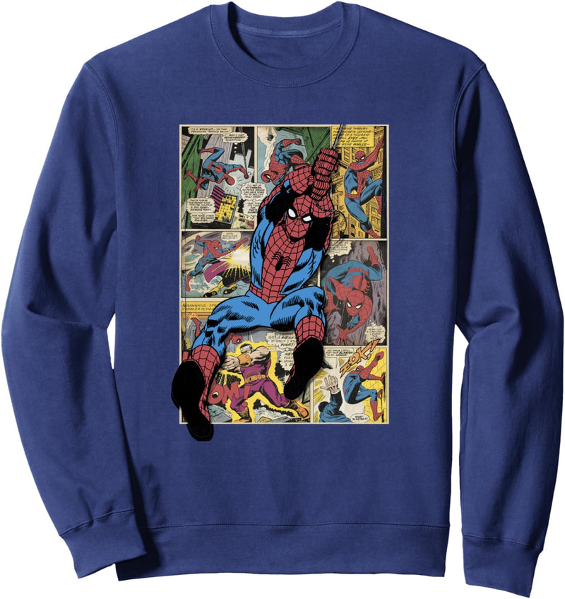 Marvel Spider-Man Comic Page Panels Sweatshirt