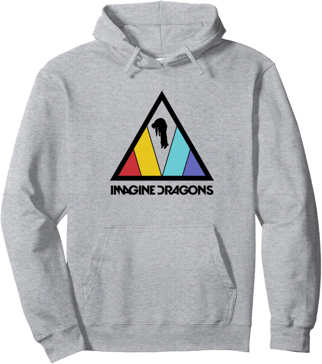 Stellen Sie sich das Dreieckslogo von Drachen vor Pullover Hoodie