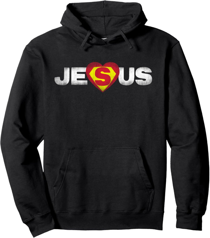 Jesus ist mein Superheldenhemd Religiöser Christ Jesus Pullover Hoodie
