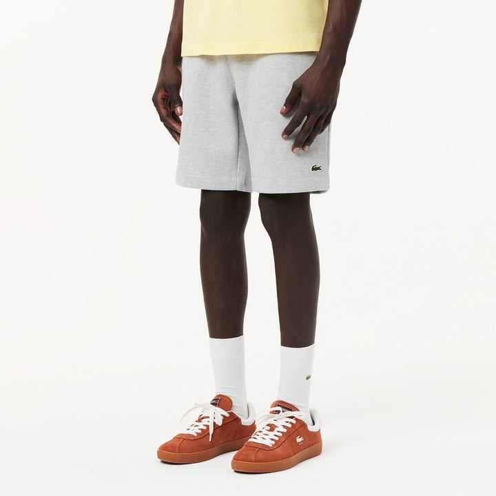 Lacoste Herren Kurze Trainingshose GH6961, Männer Sportshorts,Freizeithose L Grau, L Grau