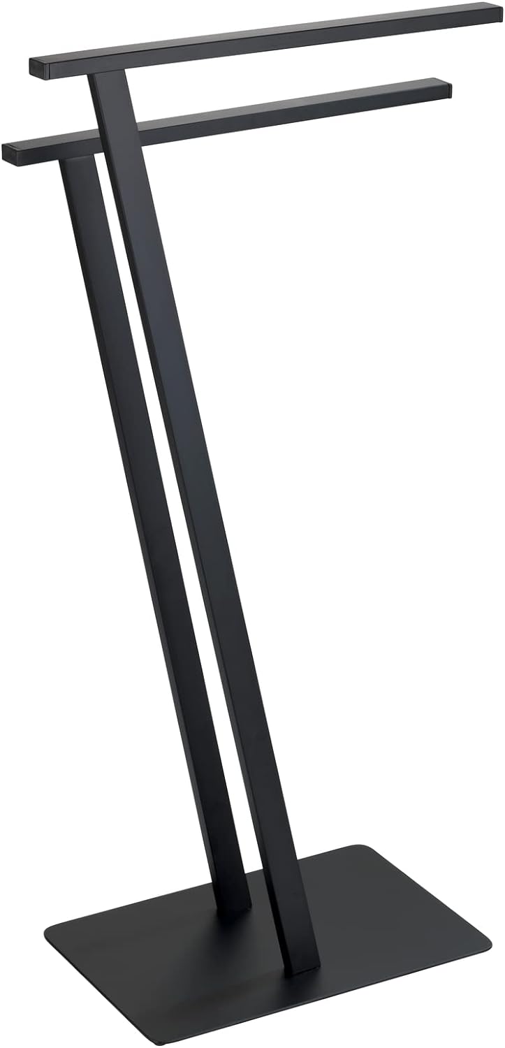 WENKO Handtuchständer Lirio, Handtuchhalter freistehend, Kleiderständer, aus lackiertem Stahl, 20 x