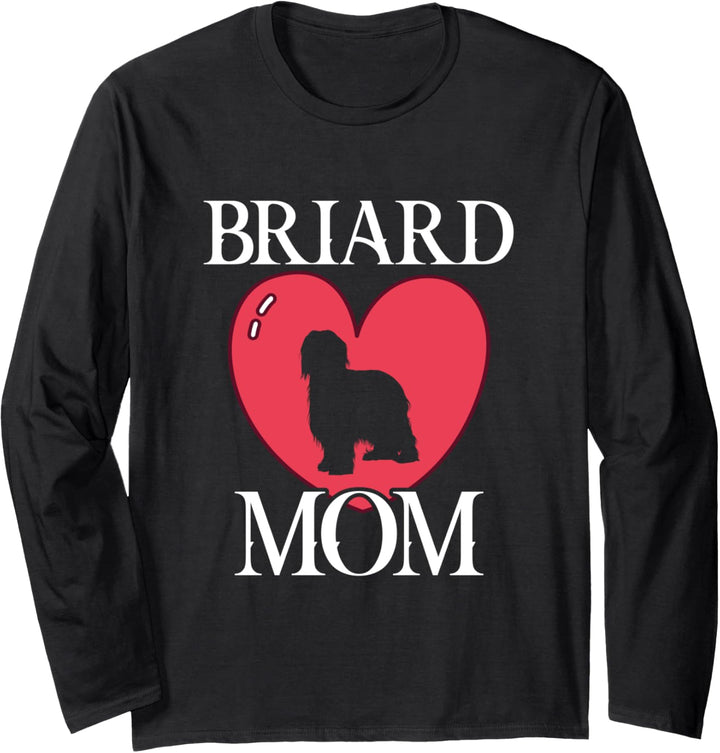 briard mom Hund Hunde Hundemama Pfote Briard Zubehör Langarmshirt
