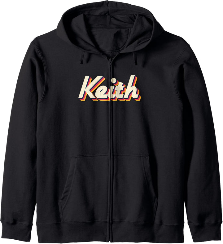 Keith Gifts Idea Retro Vorname Vintage Keith Kapuzenjacke