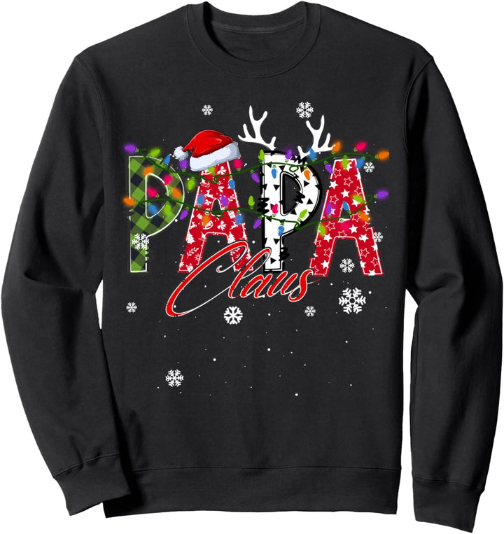 Papa Claus Family Matching Group Hässlicher Weihnachtspullover Sweatshirt