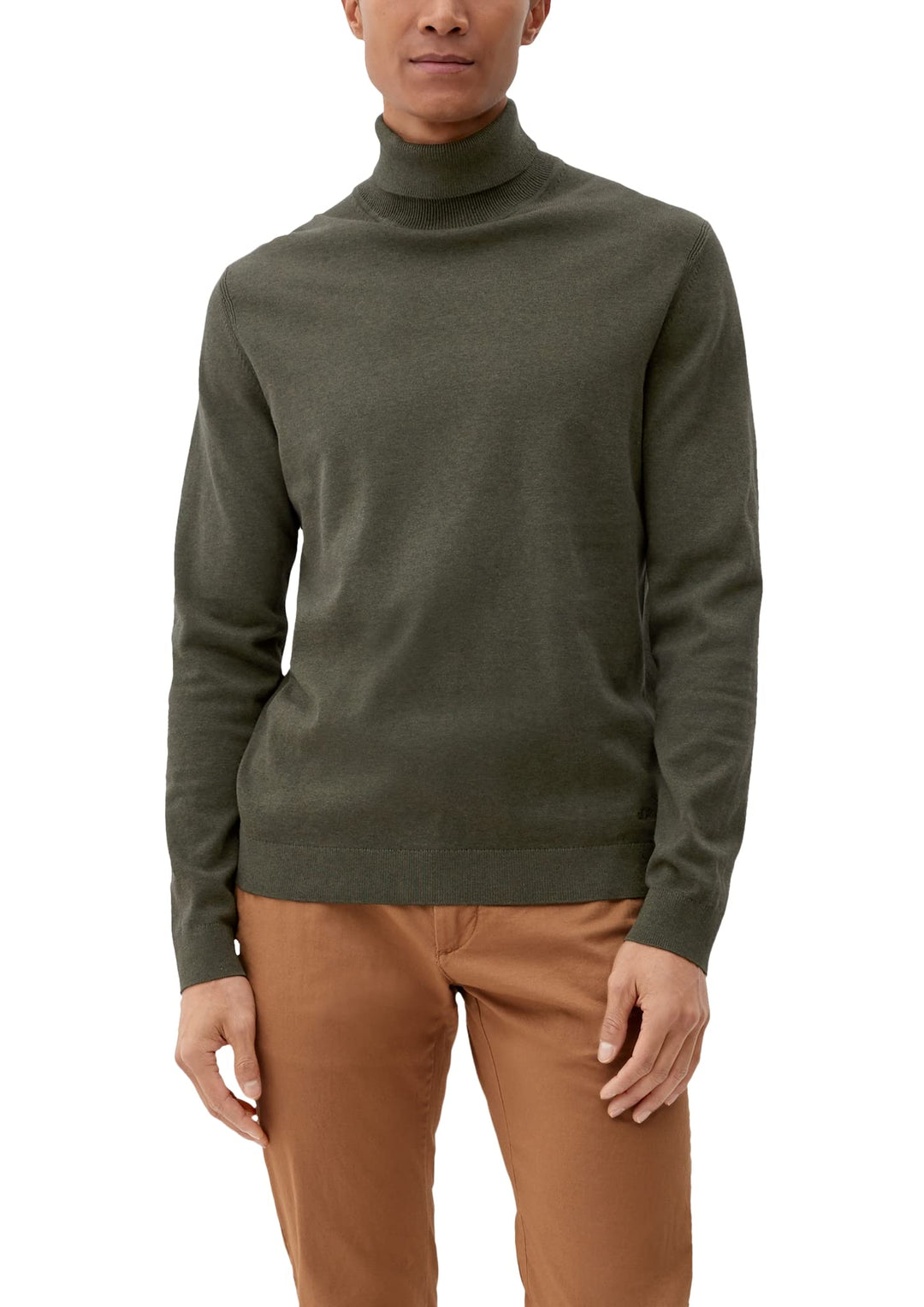 S. Oliver Herren Rollkragen Pullover Pulli Feinstrick Black M Olive 79w0, M Olive 79w0