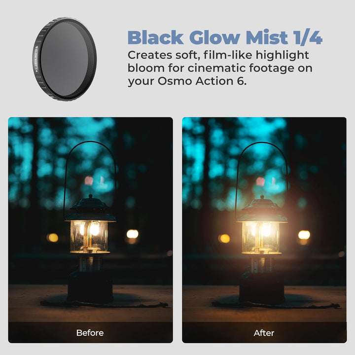 Freewell Glow Mist Filter für DJl Osmo Action 6 – Schafft einen weichen, filmischen Look mit traumha