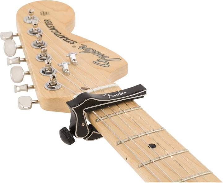 Fender Kapodaster, Robuster und langlebiger Gitarren Kapo für präzises Greifen, geeignet für E-Gitar
