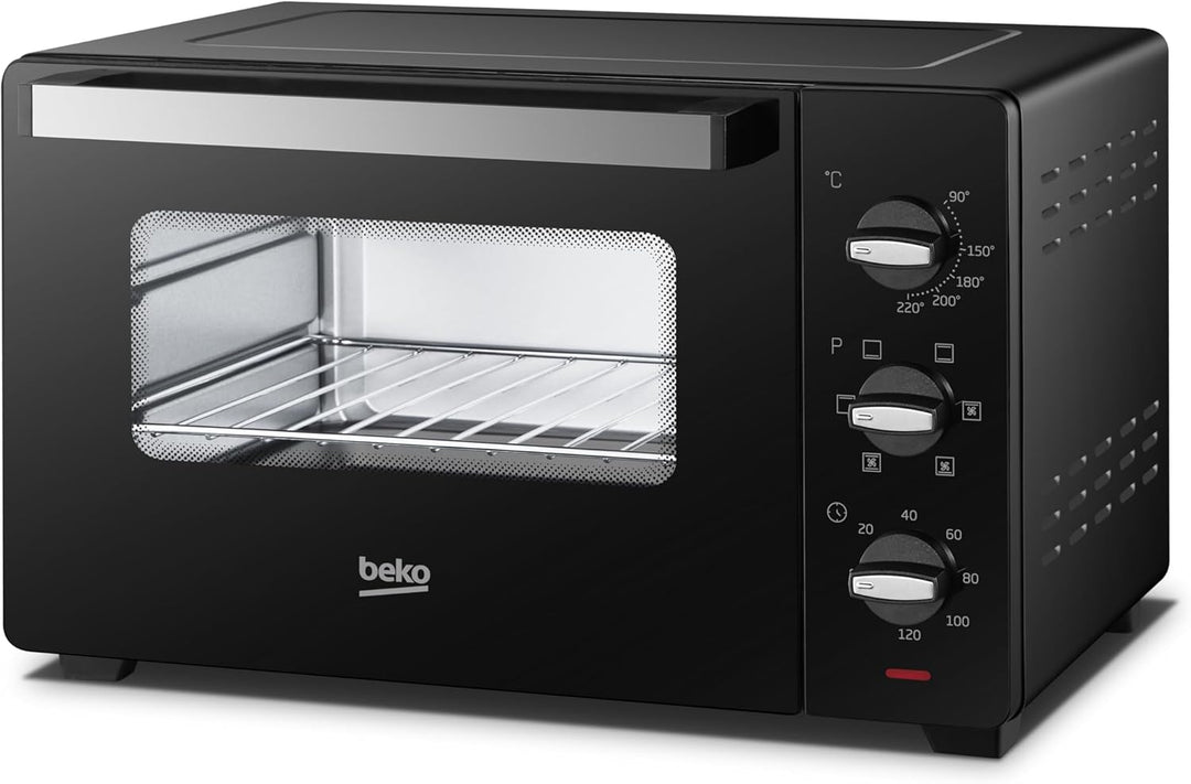 Beko - BMOF30B - Elektroherd, Umluftgaren, 30 Liter, 1600 W, 4 Funktionen, Timer 120 min, Temperatur