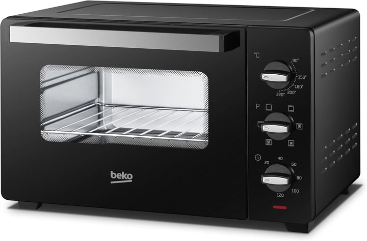 Beko - BMOF30B - Elektroherd, Umluftgaren, 30 Liter, 1600 W, 4 Funktionen, Timer 120 min, Temperatur