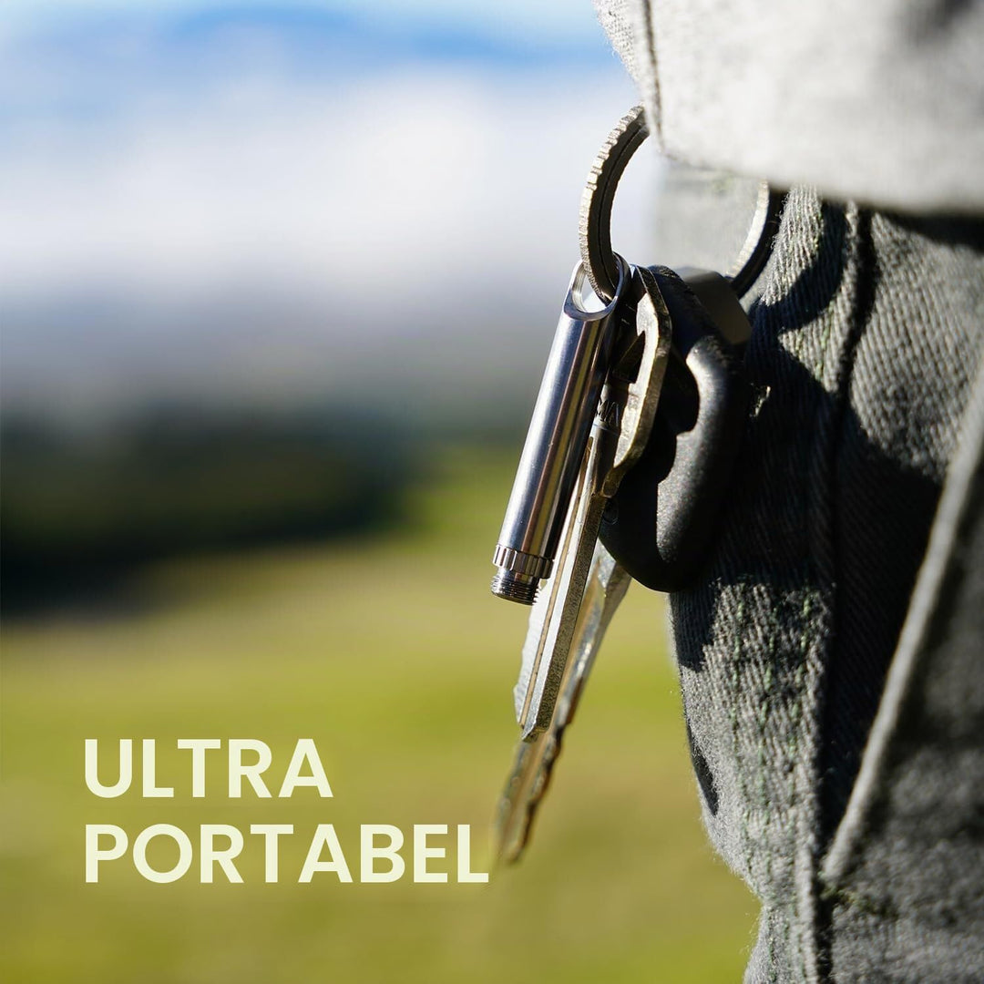 Micro tipick Outdoor Zahnstocher EDC Schlüsselanhänger Werkzeug Camping Picknick mit Schutzhülle Hal