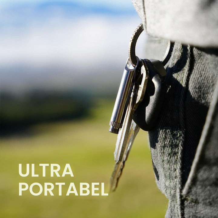 Micro tipick Outdoor Zahnstocher EDC Schlüsselanhänger Werkzeug Camping Picknick mit Schutzhülle Hal