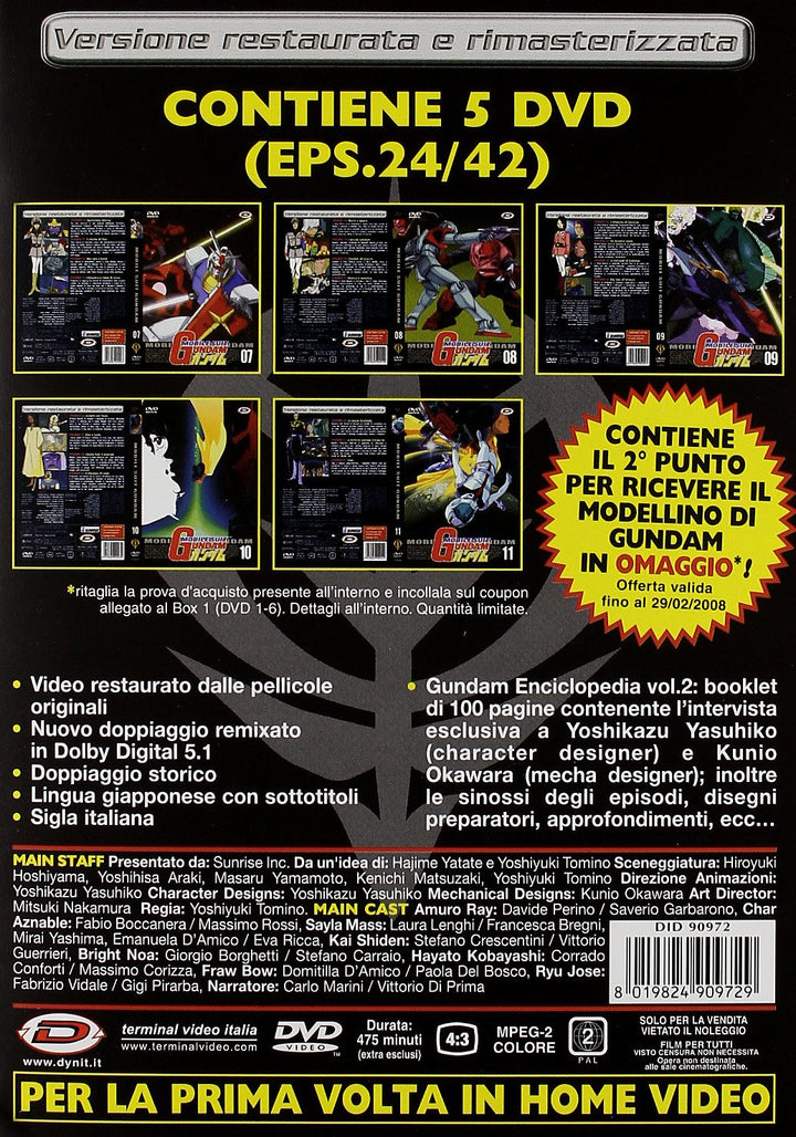 Mobile Suit Gundam Episodi 24-42 [5 DVDs] [IT Import], DVD