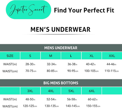 JupiterSecret Herren Boxershorts Baumwolle Unterhosen Männer 6er und 10er Pack Grosse Amerikanische
