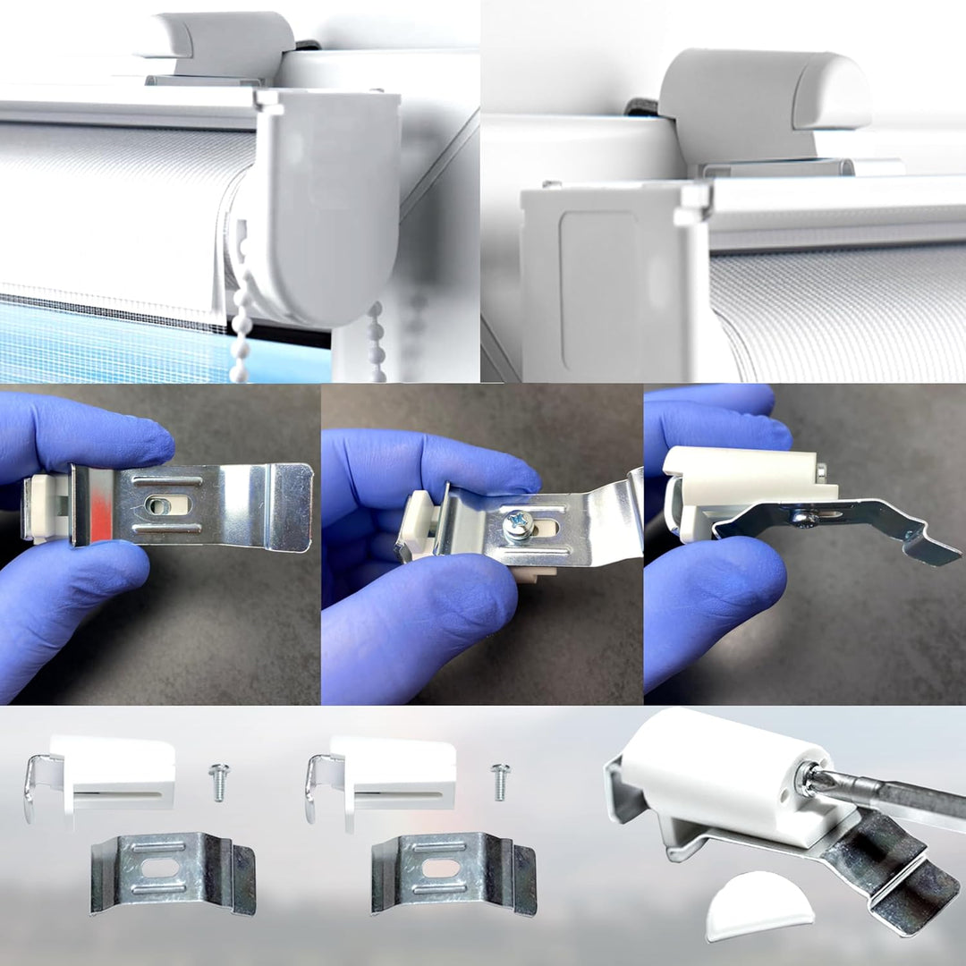 Doppelrollo Klemmfix ohne Bohren Duorollo Schwarz Silber glitzert Raffrollo Fenster Tür Rollo Gardin