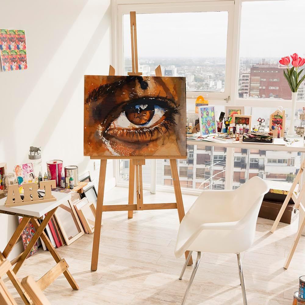 Artnapi Malen nach Zahlen Erwachsene mit Rahmen | DIY Handgemalt | Ein Blick in Aquarell| Kit für An