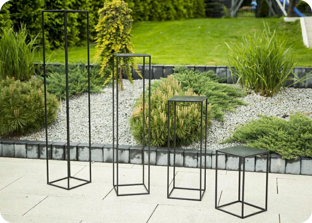 HowHomely Blumenständer Metall 100cm - Pflanzenständer Hoch Blumenregal - Blumenständer - Blumentopf