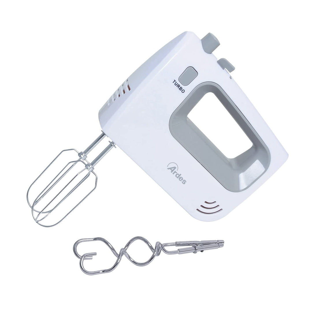 ARDES - ARSBAT01 Spinny Handmixer mit 5 Geschwindigkeiten und Turbo – Handmixer mit Schneebesen zum