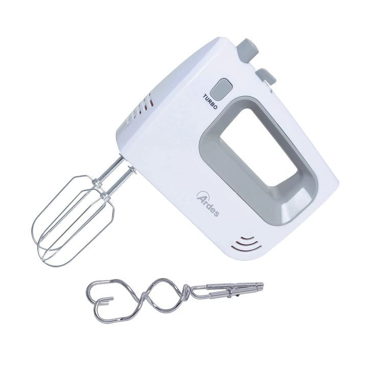 ARDES - ARSBAT01 Spinny Handmixer mit 5 Geschwindigkeiten und Turbo – Handmixer mit Schneebesen zum