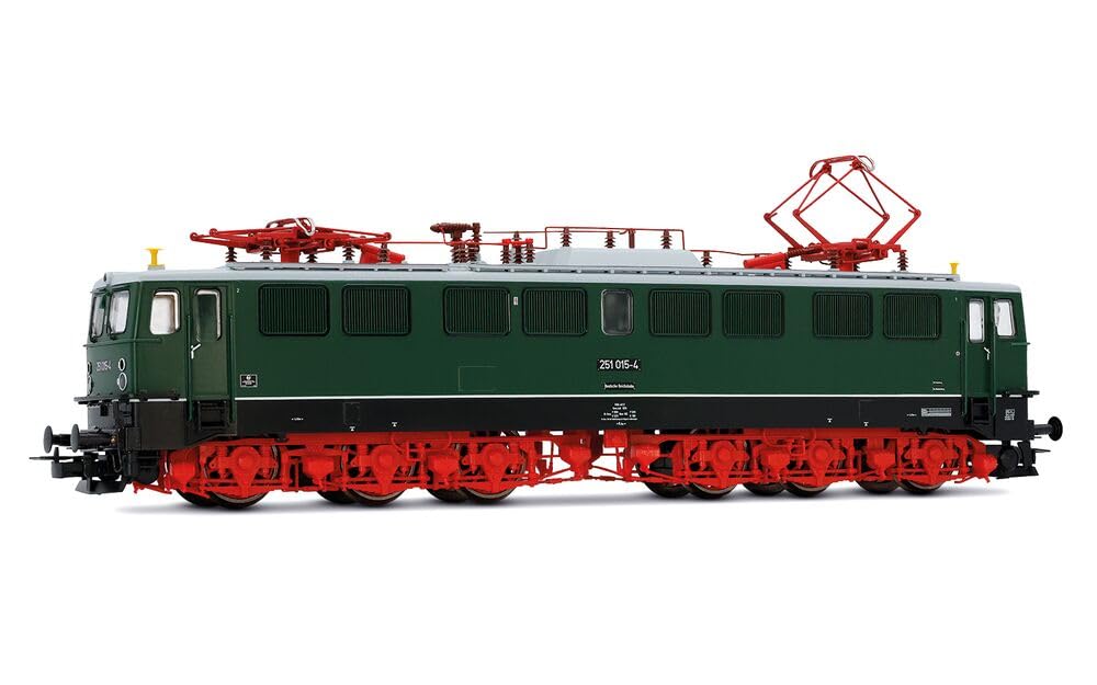 Rivarossi HR2942S DR, 6-achsige Elektrolokomotive 251 015-4, grüne Lackierung mit roten Drehgestelle