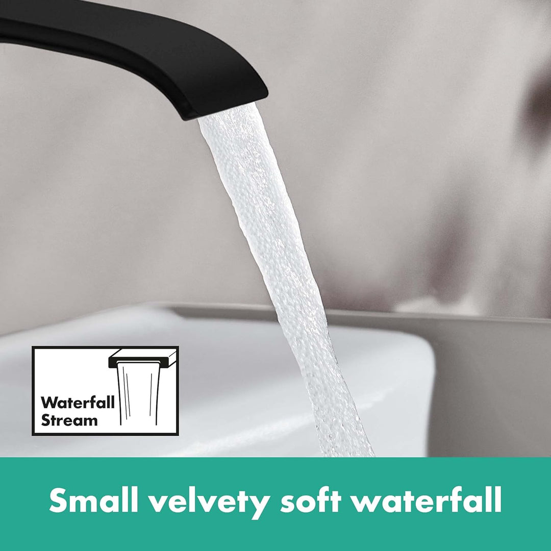 hansgrohe Waschtischarmatur Vivenis, Wasserhahn Bad mit Auslauf Höhe 210 mm, mit Zugstange, Badarmat