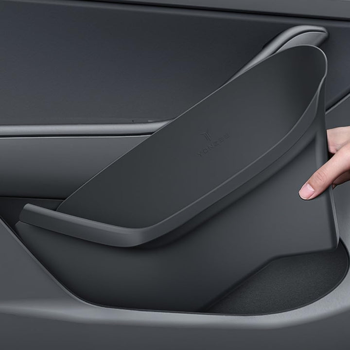 Türseiten-Aufbewahrungsbox für Tesla Model 3 Highland, TPE wasserdichter Autotürschlitzschutz für 20
