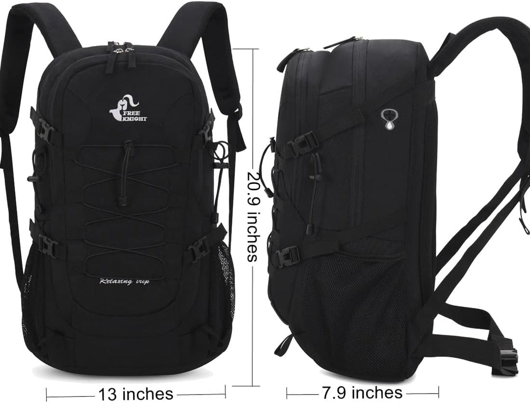 Bseash 40L Leichter wasserdichter Wanderrucksack mit Regenschutz, Outdoor Sport Reise Tagesrucksack