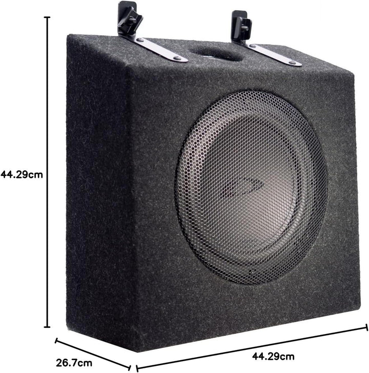 Alpine SWC-D84T6 Subwoofer Gehäuse kompatibel mit VW T6 &amp; T6.1 California, 20cm Tieftöner mit 300W