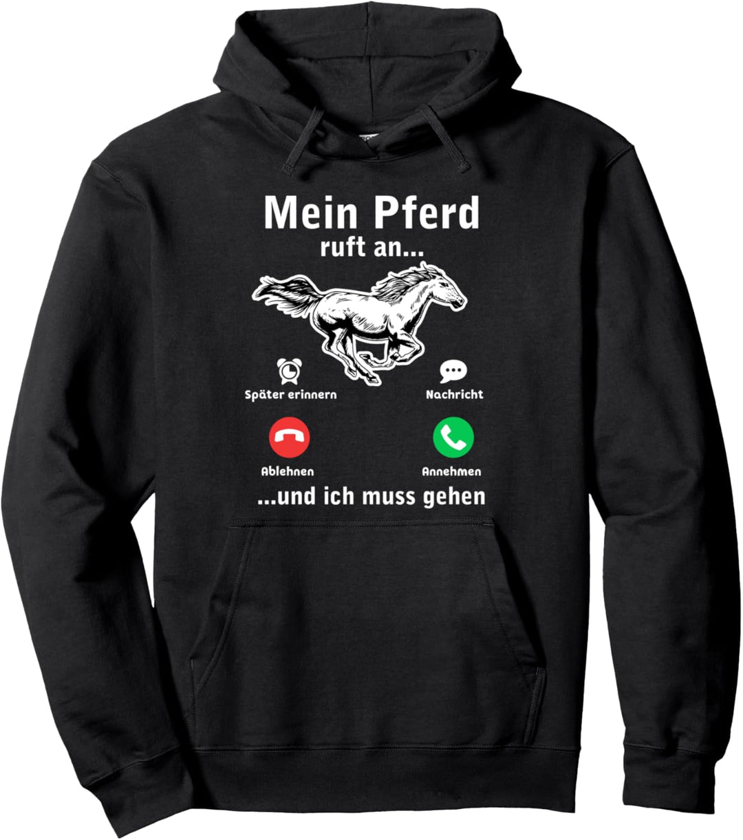 Mein Pferd ruft an Friese Jungs Pony Spruch Pferdle Pullover Hoodie