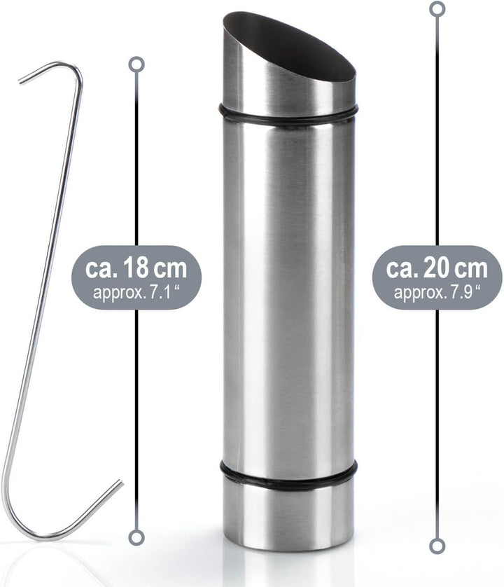 com-four® 4x Luftbefeuchter aus rostfreiem Edelstahl – Verdunster für Heizkörper zum Aufhängen – Was