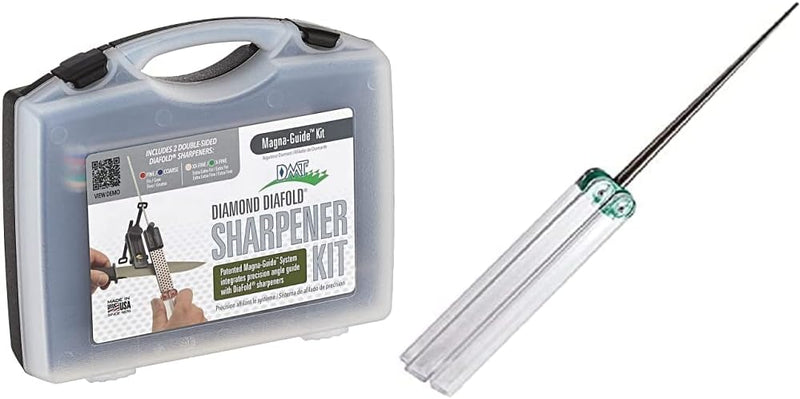 DMT Diafold Magna-Guide-Kit in Koffer, 1 Stück, MAGKIT-4, Grau & DiaFold Diamantschärfstab - konisch