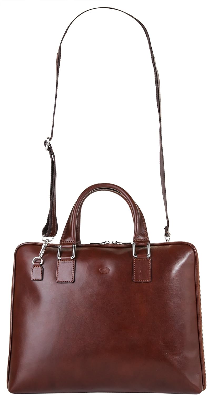 piké Businesstasche echt Leder braun Damen - 016717