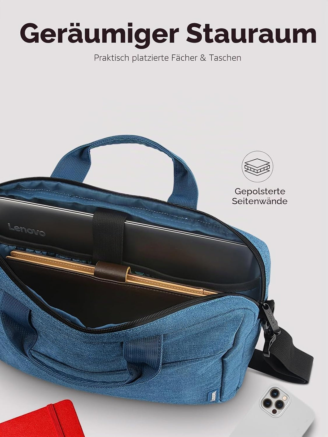 Lenovo GX40Q17230 15.6" Laptop Tasche Casual Toploader T210 Blau Casual Toploader - Blau Single, Cas