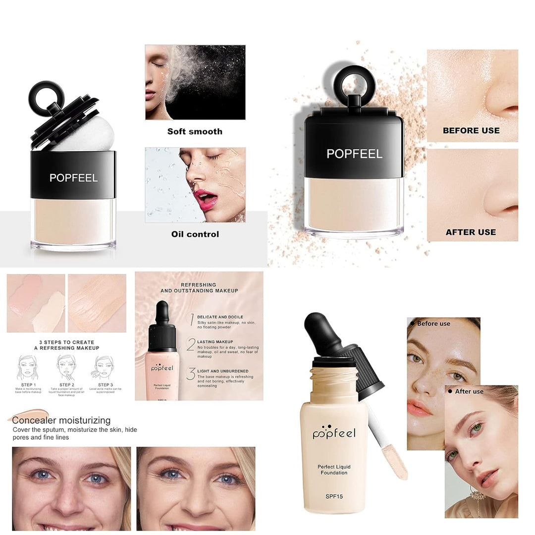 BrilliantDay Mehrzweck Make-up-Set All-in-One Make-up-Geschenkset Kosmetik-Palette Starter Kit Lipgl